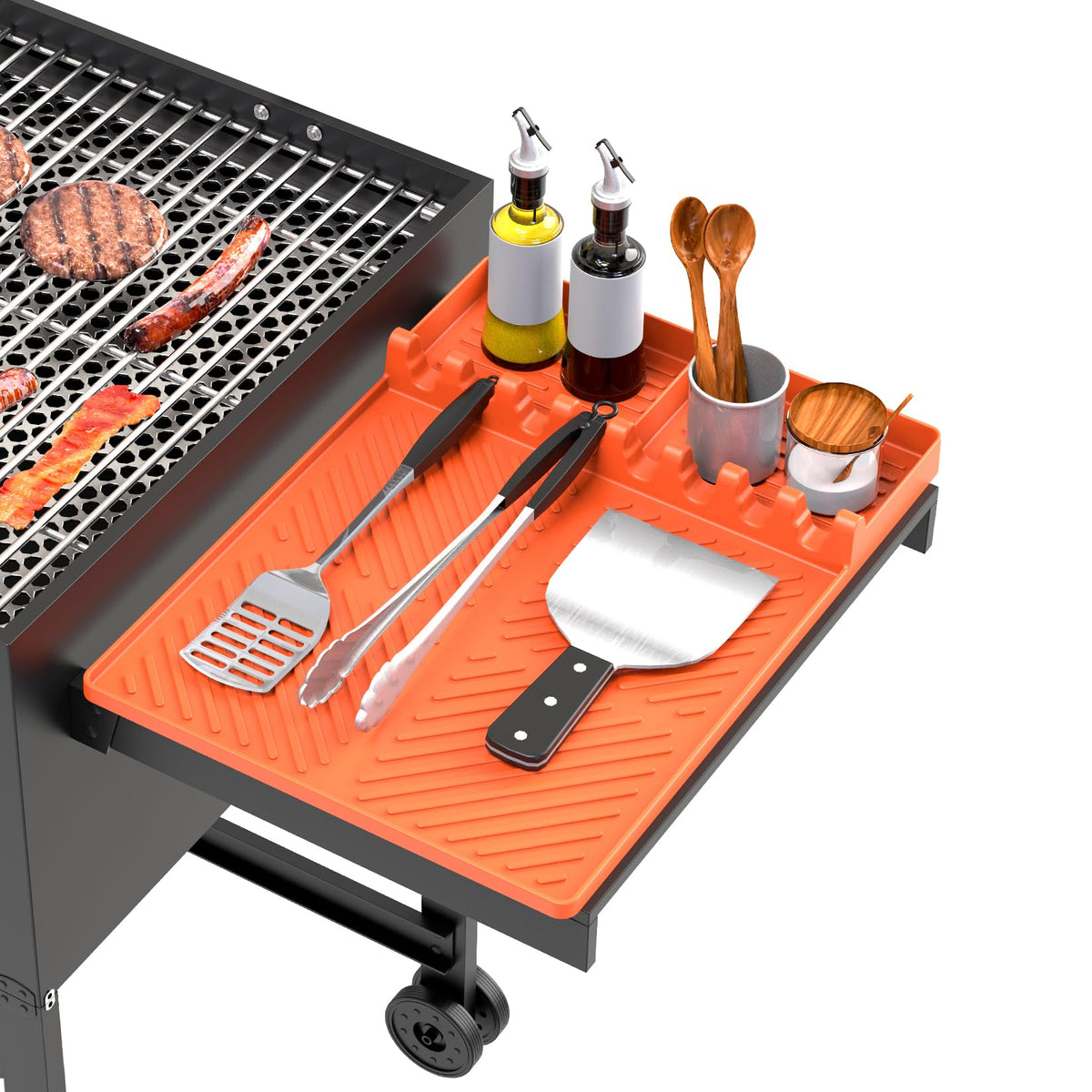 Silicone Grill Mat Compatible with Blackstone, BBQ Griddle Tool