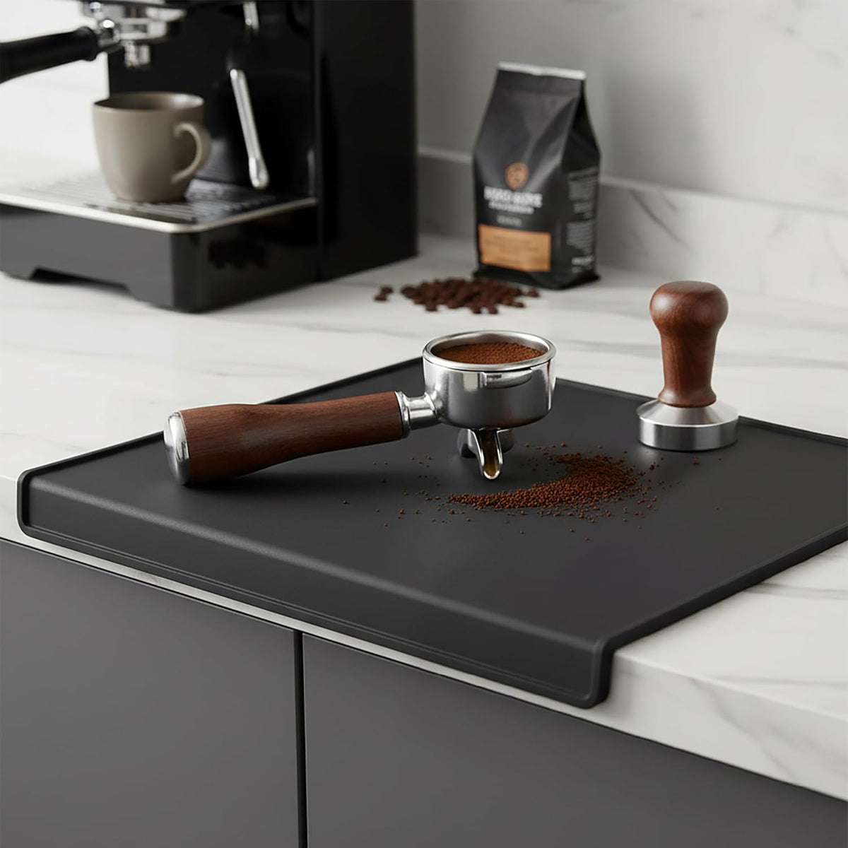 Espresso Tamping Mat, Silicone Tamper Mat for Barista and Coffee Bar