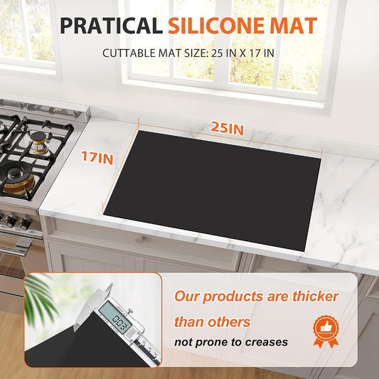 Silicone Mats for Kitchen Counter Heat Resistant Countertop Protector