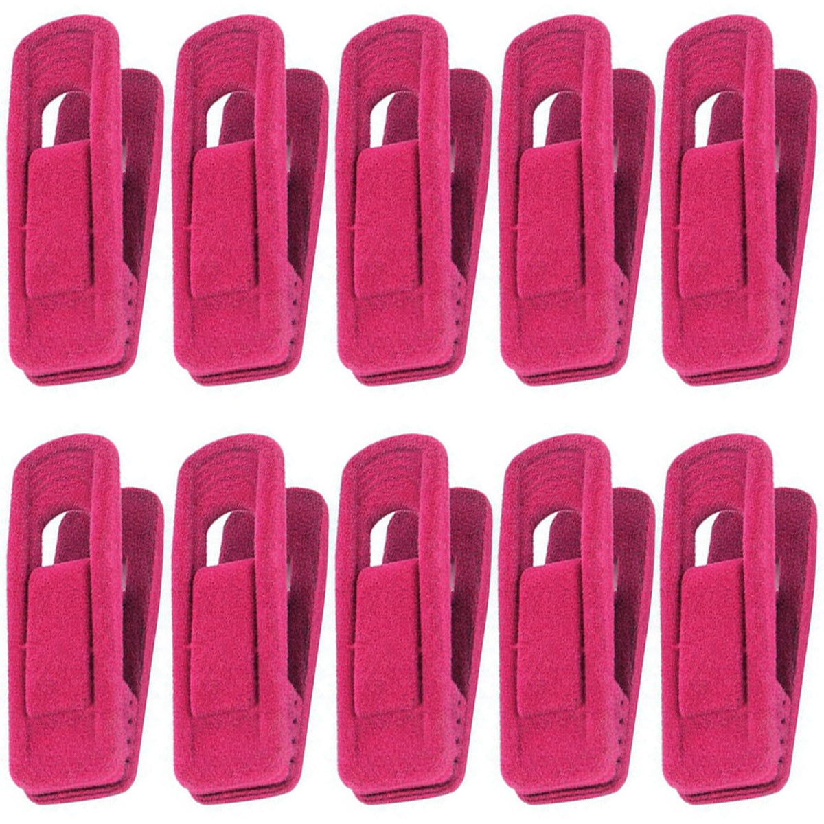 WANGSHIQI Velvet Hangers Clips,10 Pack Black Pants Velvet Clips, Strong Finger Clips Perfect for Slim-line Clothes Velvet Hangers (10, Black)