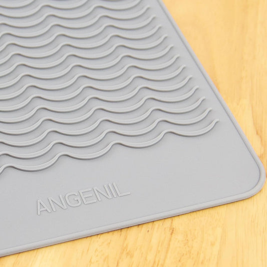ANGENIL Large Heat Silicone Curling Irons Mat, Flat Iron Hair Straightener