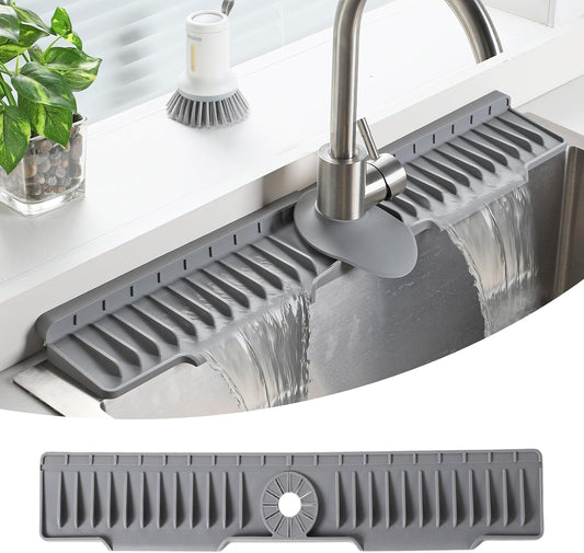 24" Silicone Sink Mat for Kitchen(Released in 2026), Grey