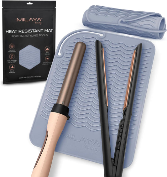 Large Vanity Mat, Heat Resistant Mat for Hair Tools, Vanity Décor